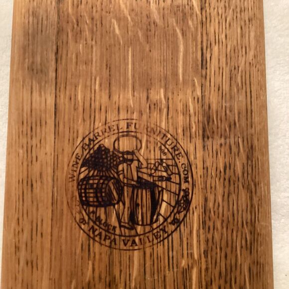 Rare Wine Barrel Furniture TONNELLERIE SIRUGUE 22” Cheese Charcuterie Board - Picture 3 of 6